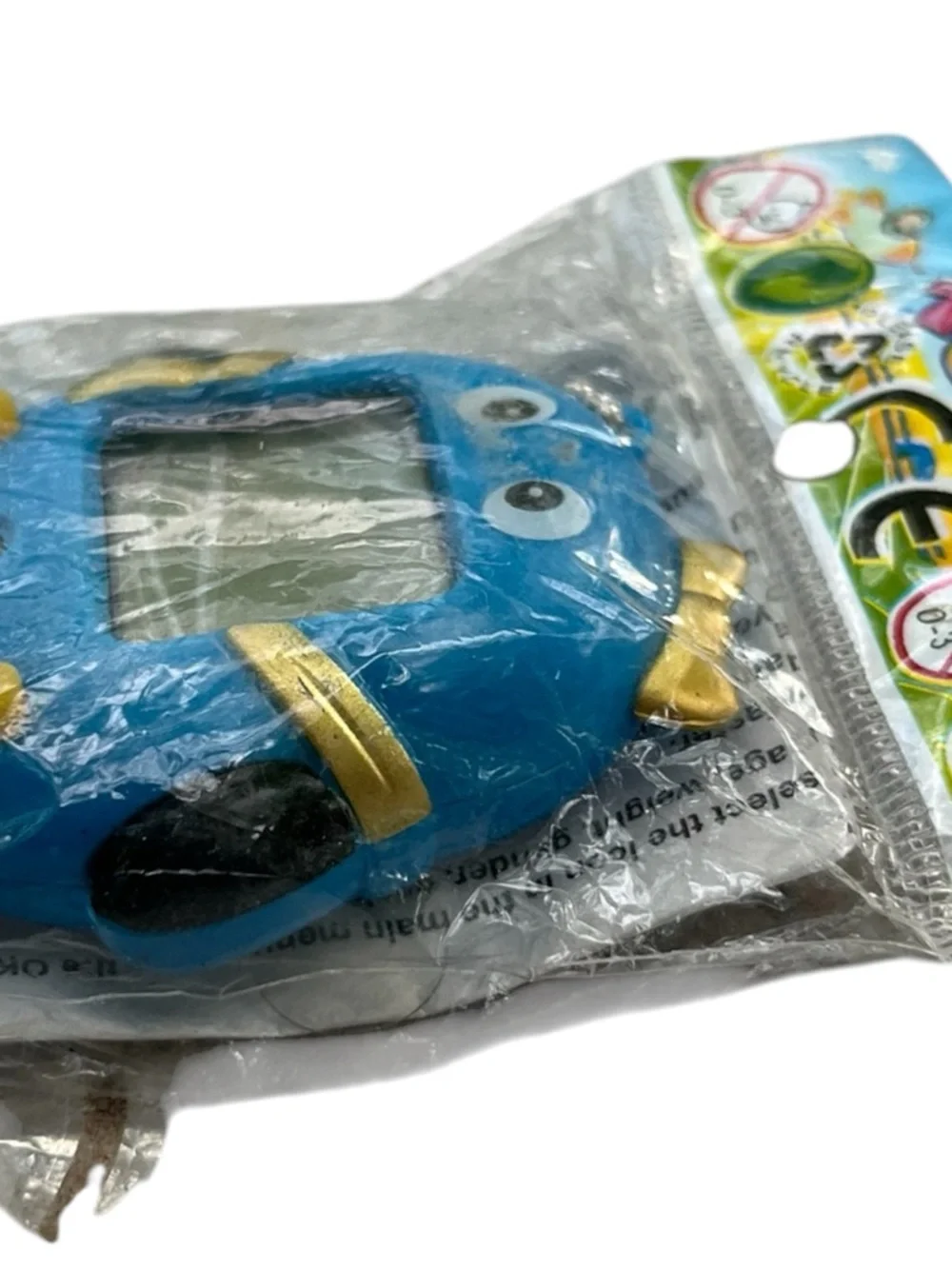 Blue Virtual Pet Clip-On Toy Wristband - Cute Monster Design